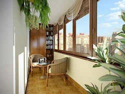 Balcony area in apartment photo