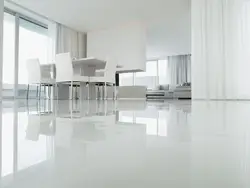 Glossy floors in the apartment photo