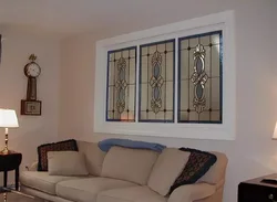 Decorative window in the apartment photo