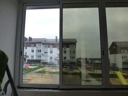 Film for windows in apartment photo