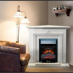Corner electric fireplaces for apartments photo