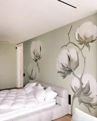 Drawings on the wall in the apartment with your photos