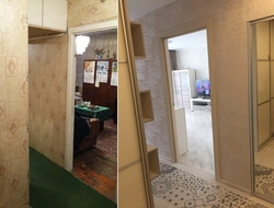 В квартире пол до и после фото