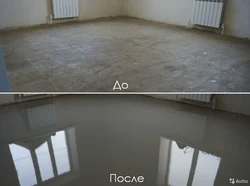 В квартире пол до и после фото