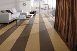 Laminate flooring of the same color throughout the apartment photo