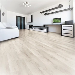 Laminate flooring of the same color throughout the apartment photo