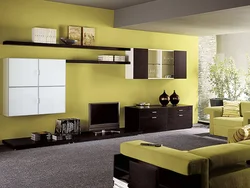 Color of furniture in the interior of the apartment