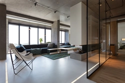 Apartment interiors with large walls