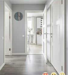 Apartment interior light laminate and light doors