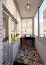 Design of a square balcony in an apartment