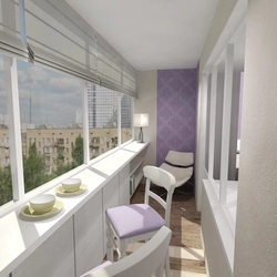 Дизайн балкона в трехкомнатной квартире