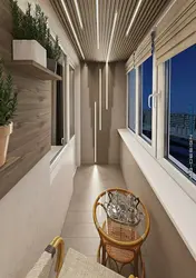 Üç otaqlı mənzildə balkon dizaynı