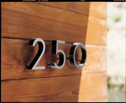 Design number for apartment door