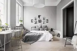 Дизайн квартиры серые стены белый