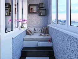 Balcony design in a 3-room apartment