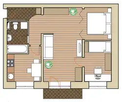 Дизайн квартиры с проходной комнатой без перепланировки