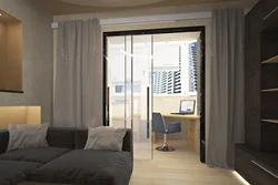 Дизайн квартиры с окном и балконом