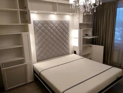 Arrangement of beds in the bedroom photo