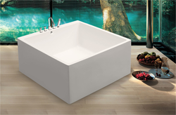 Square bathtub photo size