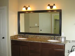 Зеркало в ванную раковина подсветка фото