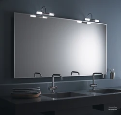 Зеркало в ванную раковина подсветка фото