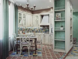 Kitchen decoration in Provence style photo