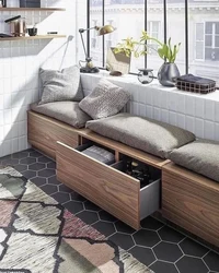 Sofa With Storage Drawers For The Kitchen Photo