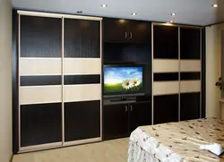 Built-in wardrobes in the bedroom inexpensively compartment photo