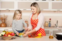 Photo Of My Mom At Home In The Kitchen