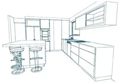 Photo how to draw a kitchen