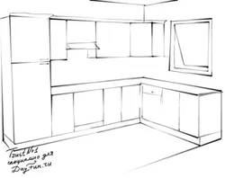 Photo how to draw a kitchen
