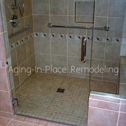 Remodeling a bathroom into a shower room photo