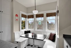 Kitchen design with corner and table