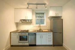 Kitchen refrigerator stove sink photo