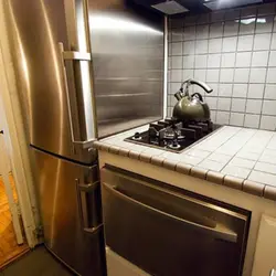Kitchen Refrigerator Stove Sink Photo