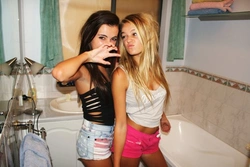 18 year olds in the bathroom photo