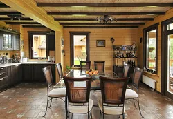 Kitchen Living Room Made Of Wood Photo