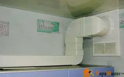 Фота мантаж вентыляцыі ў кухні