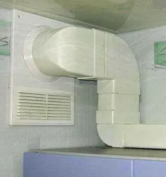 Photo Installation Of Ventilation In The Kitchen