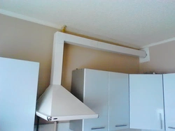 Photo installation of ventilation in the kitchen