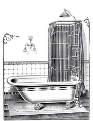 Bathtub drawing photo