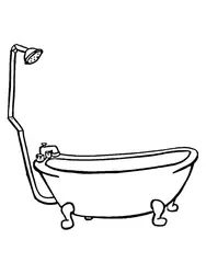 Bathtub drawing photo