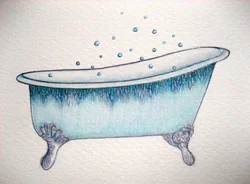 Рисунок ванны фото