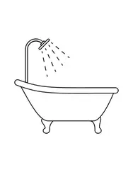 Bathtub drawing photo