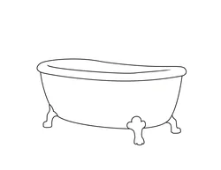 Bathtub drawing photo