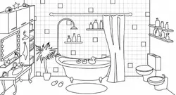 Bathtub drawing photo