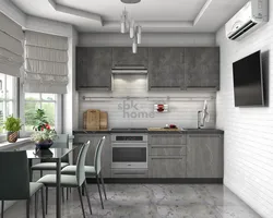 Gray kitchen photo