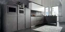 Gray kitchen photo