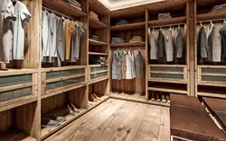 Wooden wardrobe photo