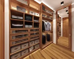 Wooden wardrobe photo
